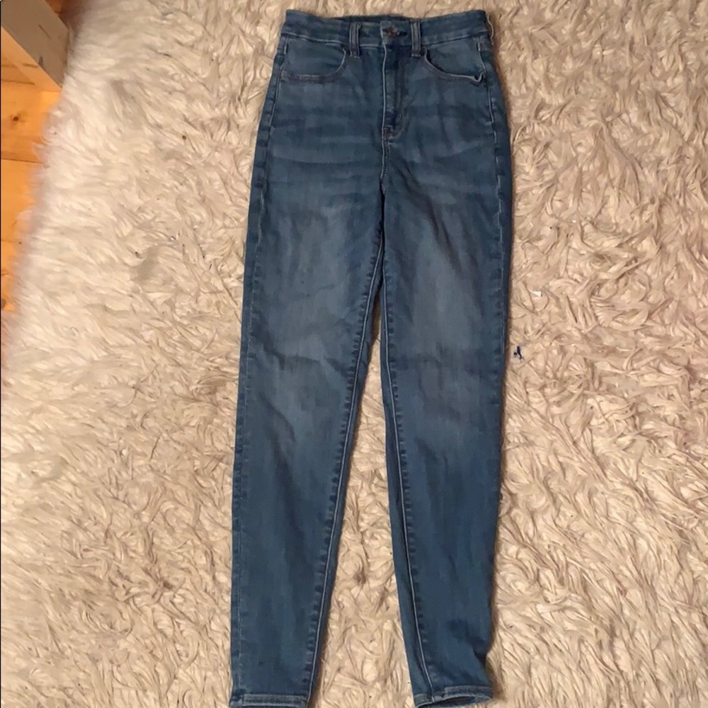 American Eagle highest waist jeans
